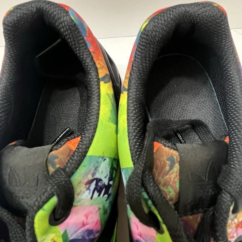 Adidas ZX Flux Summer Floral Multicolor Floral Print Black Stripes Women's 6.5